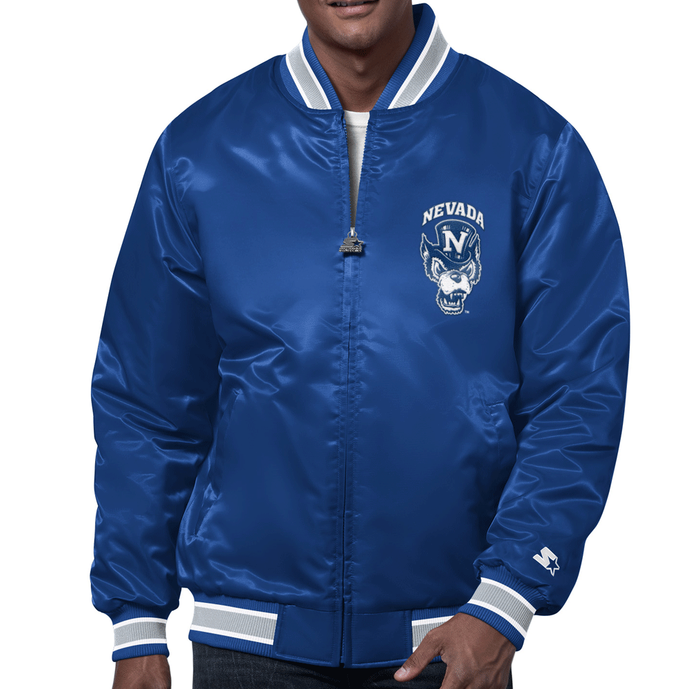 Ambassador Starter Jacket – Silver and Blue Outfitters Ambassador Starter Jacket – Silver and Blue Outfitters