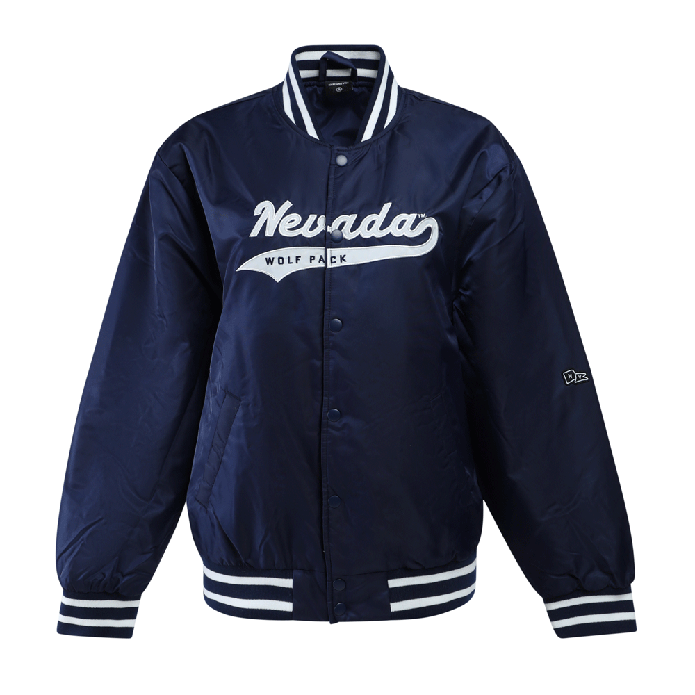 Vintage Varsity Jacket – Silver and Blue Outfitters