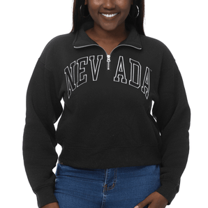 Black Ice Crop Quarter Zip