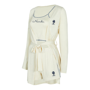 Kaki Tank Short and Robe Set